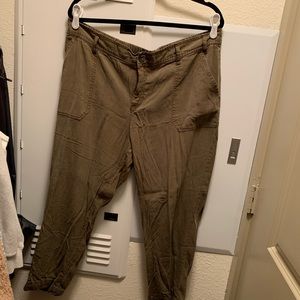 Army green old navy pants